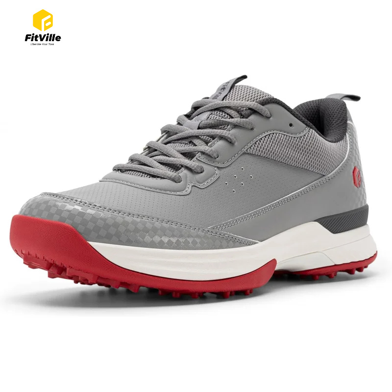 Men'S Shoes Water Resistant - FitVille Geniş Golf Ayakkabıları Erkek Profesyonel