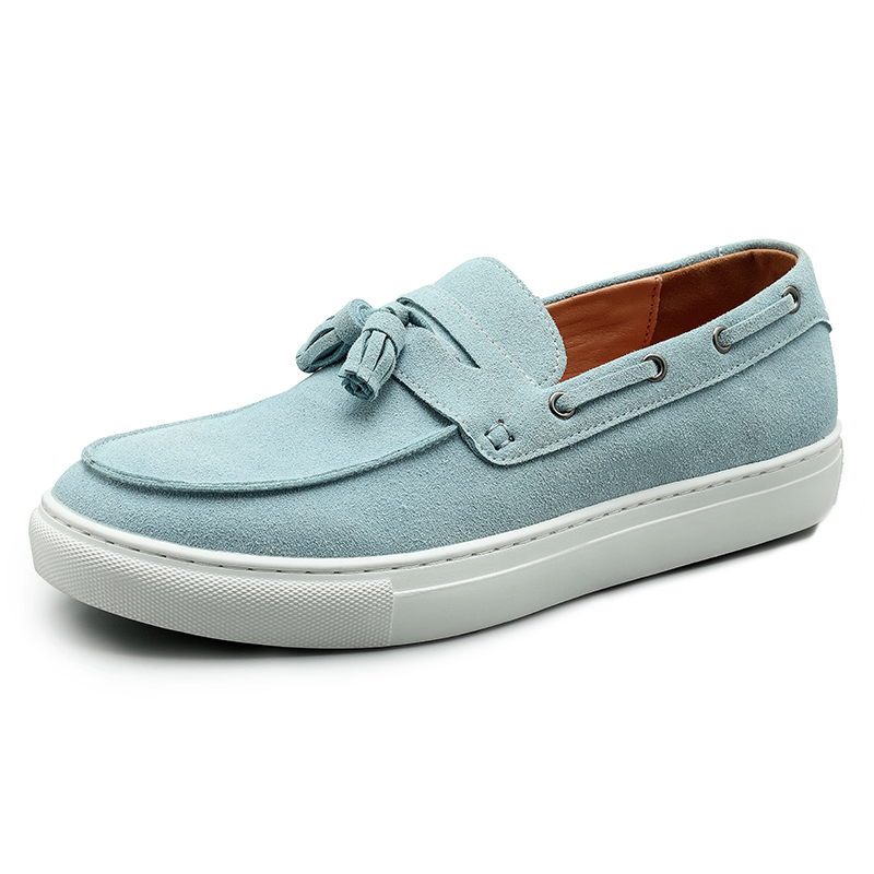 Men'S Shoes Hey Dude - Klasik Erkek Süet Deri Püsküllü Loafer'lar
