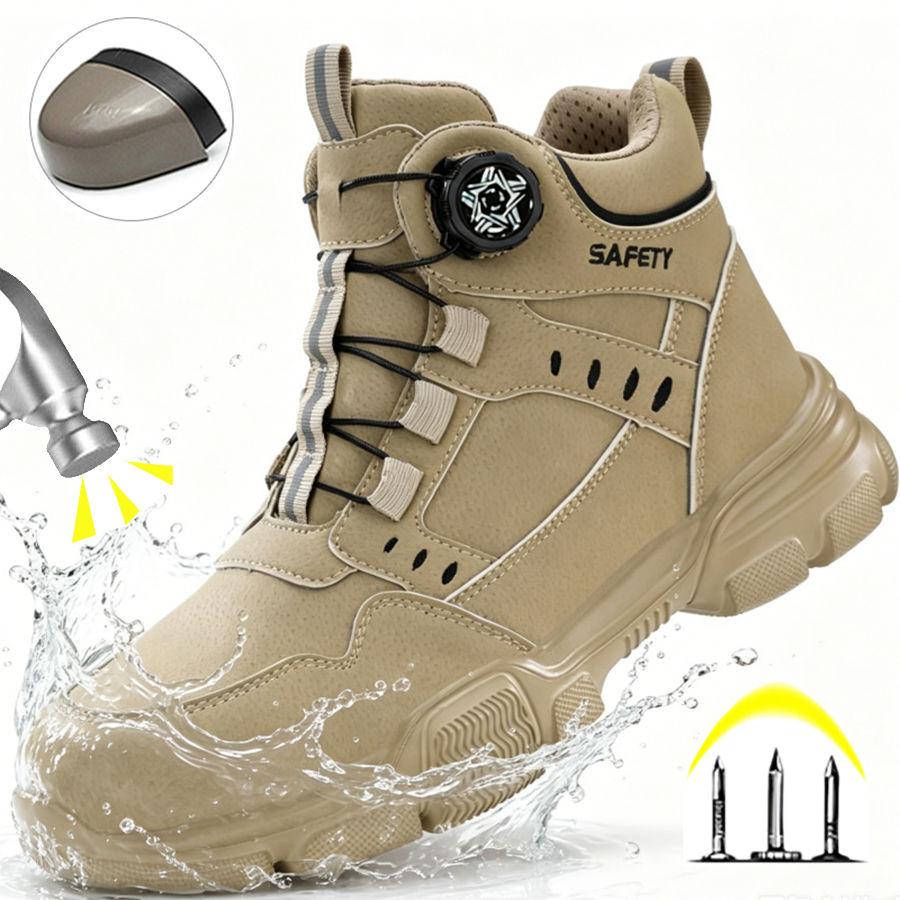 Men'S Shoes Water Resistant - Halloween Erkek Çelik Burunlu İş Botları,