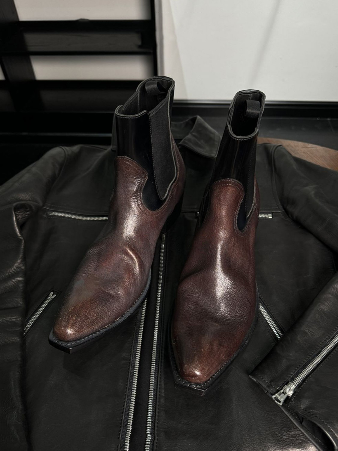 Men'S Shoes Smart - Erkek Siyah Deri Chelsea Botlar Şık