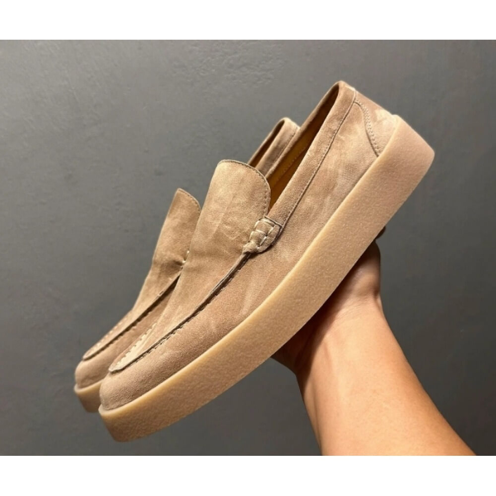 Lüks Bej Süet Platform Loafer' - Men'S Shoes Smart incelemesi ve fiyatı