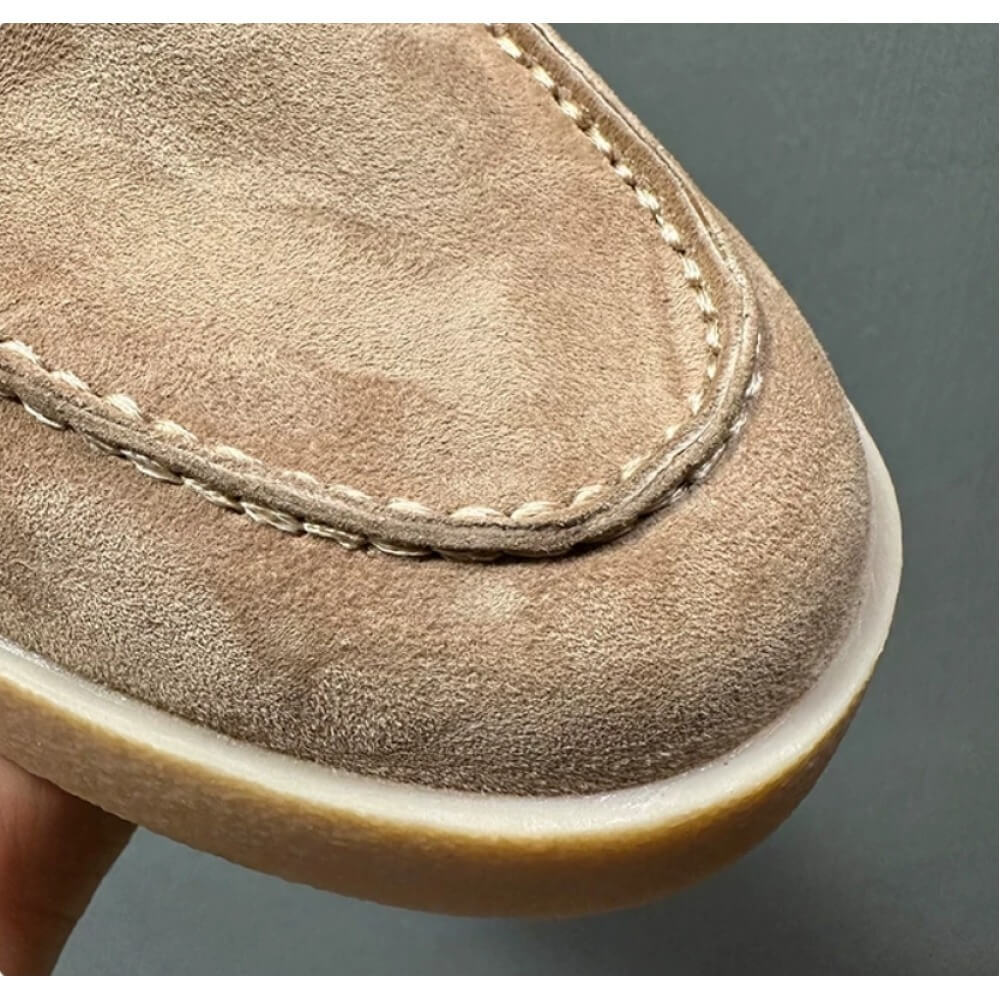 Lüks Bej Süet Platform Loafer' - Men'S Shoes Smart incelemesi ve fiyatı
